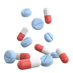 Medicine. 3D drug. 3D illustration.