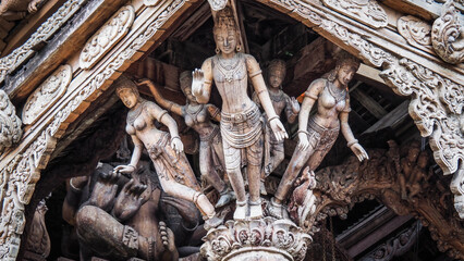 The temple of the truth in Pattaya, Thailand