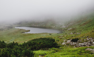 Nesamovyte lake on Chornohora mountain, Carpatian, Ukraine