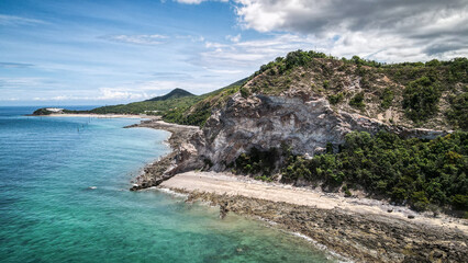 The aerial views of Koh Larn Island in Thailand