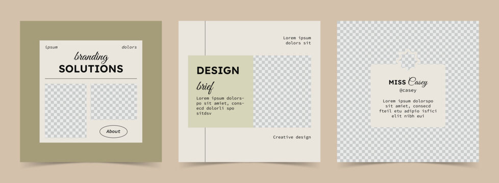 Mona instagram post template