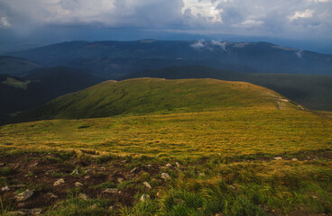 Beautifull view of Chornohora highest mountain range in Western Ukraine