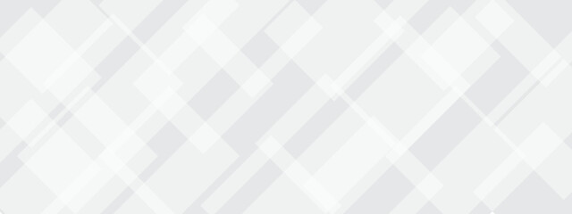 Abstract white and grey geometric overlapping square pattern, design of technology background with shadow. Vector illustration. You can use for banner, wallpaper and many more.