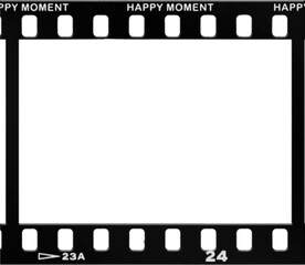 film strip icon isolated on transparent background. tape photo film strip frame, Video Film strip roll,