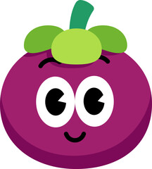 Mangosteen face cute 