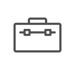 Baggage and travel icon outline and linear symbol.	

