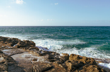View of the sea in Valletta, Malta