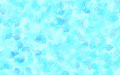Fototapeta na wymiar Light BLUE vector abstract design with leaves.
