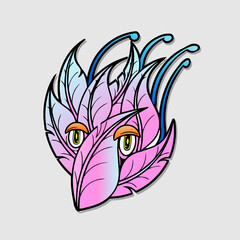 Obraz premium Funny cartoon and comic character faces. Character mascot emotion vector element for illustration