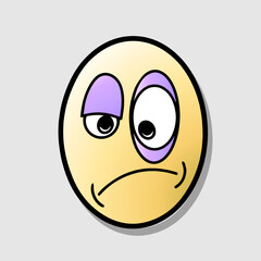 Retro 30s funny cartoon and comic character face vector illustration