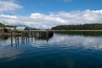 Naklejka premium Ocean calm after the storm.