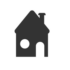 Home icon. House vector ilustration.