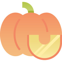 pumpkin flat icon