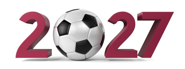 2027 soccer tournament concept - 3D illustration © PX Media