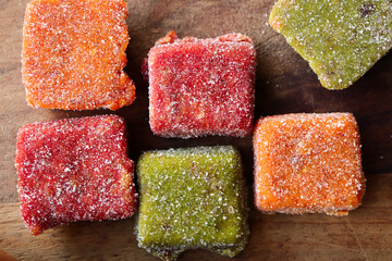 Fruit dainties. South African traditional dried fruit. Mebos