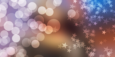 abstract background with bokeh heart shape wallpaper