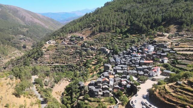 Scenic Serra da Estrela mountains in Portugal