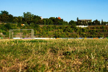 stary stadion piłki nożnej w ruinie  © Dariusz Grochal 