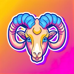 ram icon isolated on abstract background