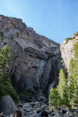 waterfall in the mountains
