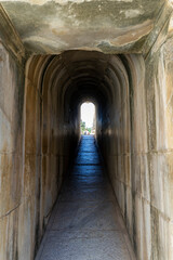 Tunnel from the inner court to the pronaos in the temple of Apollo in Didyma, Didim, Aydın, Turkey. 