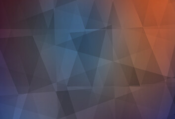 Obraz premium Light Blue, Red vector gradient triangles pattern.
