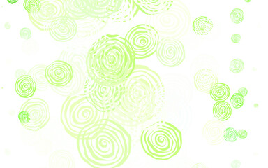 Light Green, Yellow vector natural backdrop with roses.