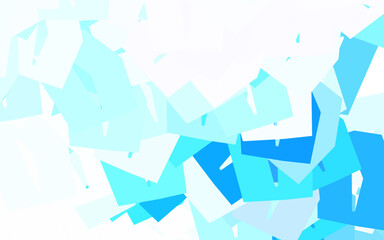 Light BLUE vector background with hexagons.