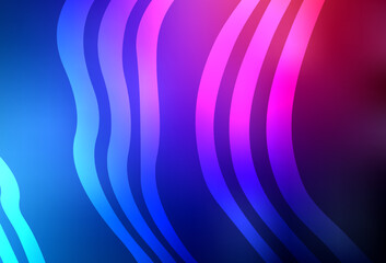 Dark Blue, Red vector pattern with wry lines.