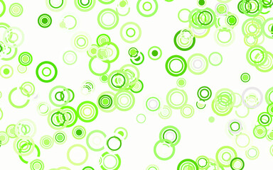 Light Green vector layout with circle shapes.
