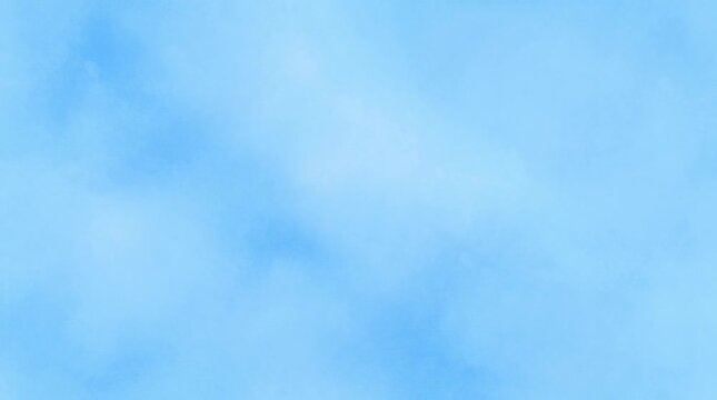 Blue sky with clouds watercolor seamless loopingmotion video backgroud