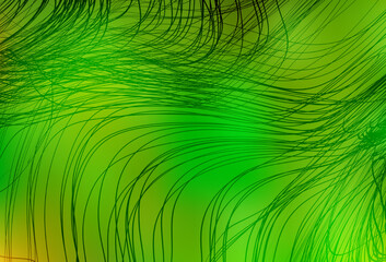 Light Green, Yellow vector colorful abstract background.