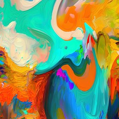 Colorful oil painting. Abstract texture .