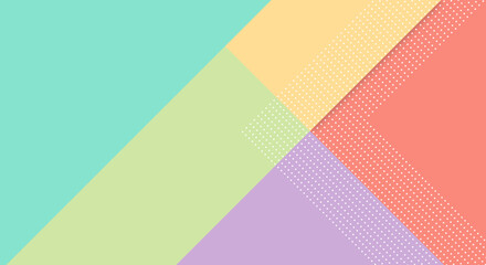 Obraz premium Abstract Paper Colorful Background with Memphis Papercut Style and Pastel Color for Wallpaper