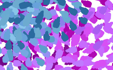 Light Pink, Blue vector template with chaotic shapes.