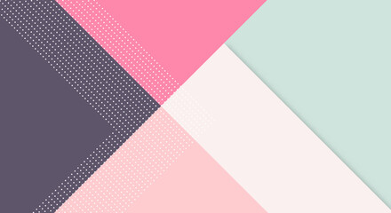 Obraz premium Abstract Paper Colorful Background with Memphis Papercut Style and Pastel Color for Wallpaper