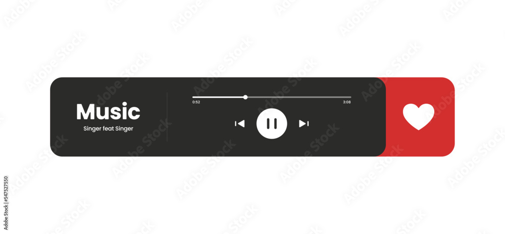 Wall mural layout for creating music page for ux and ui design.