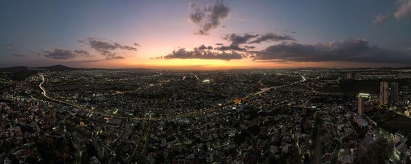 Queretaro City Night Sunset 