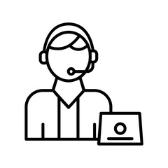 Customer Service Agent Icon