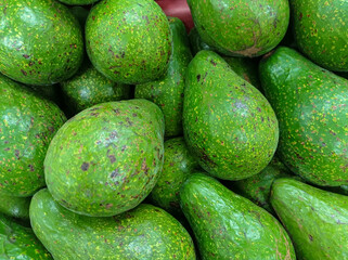 Fresh avocado on market
