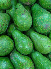 Delicious avocado on supermarket