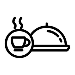 dinner and coffe icon