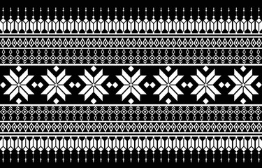 American fabric pattern design. Use geometry to create a fabric pattern. Design for textile industry,background,carpet,wallpaper, clothing,and ethnic fabric. Native abstract black&white.ep.12