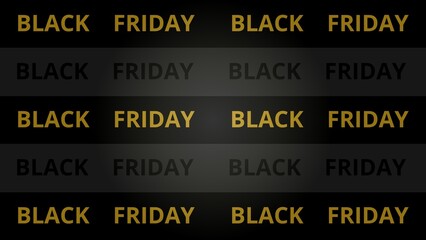 Fototapeta premium 黒背景にBLACK FRIDAYの文字 ブラックフライデー素材