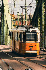 tram on the bridge