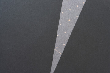 Fototapeta premium black paper with v shape element