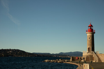 Fototapeta Saint-Tropez, le phare rouge obraz