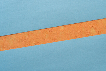 blue and orange paper background