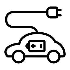 electric car icon