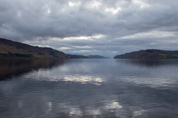 Loch Ness lake view, Scotland, UK